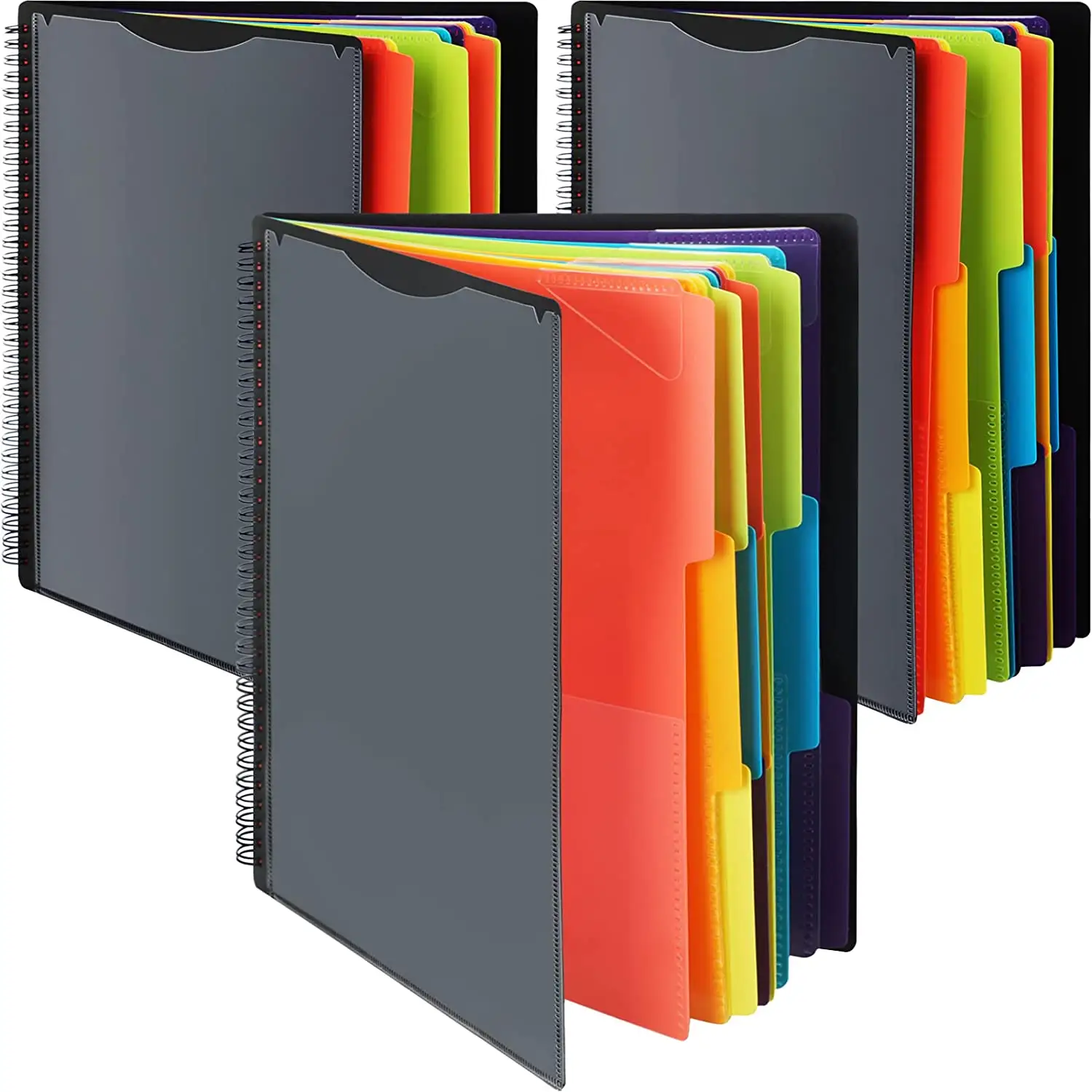 Multicolor Binder with Dividers