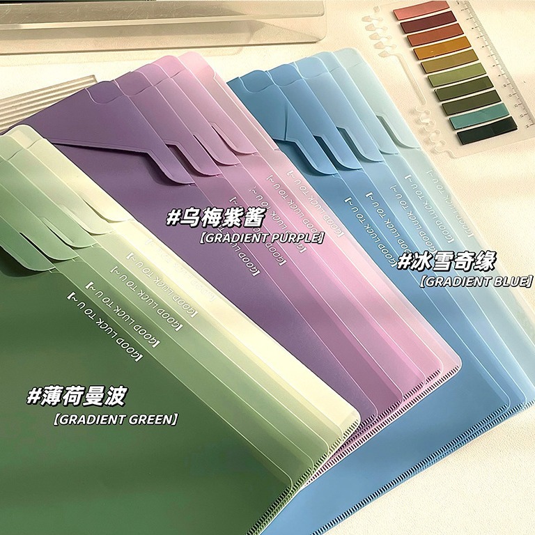 Vibrant Color L shape File Folder