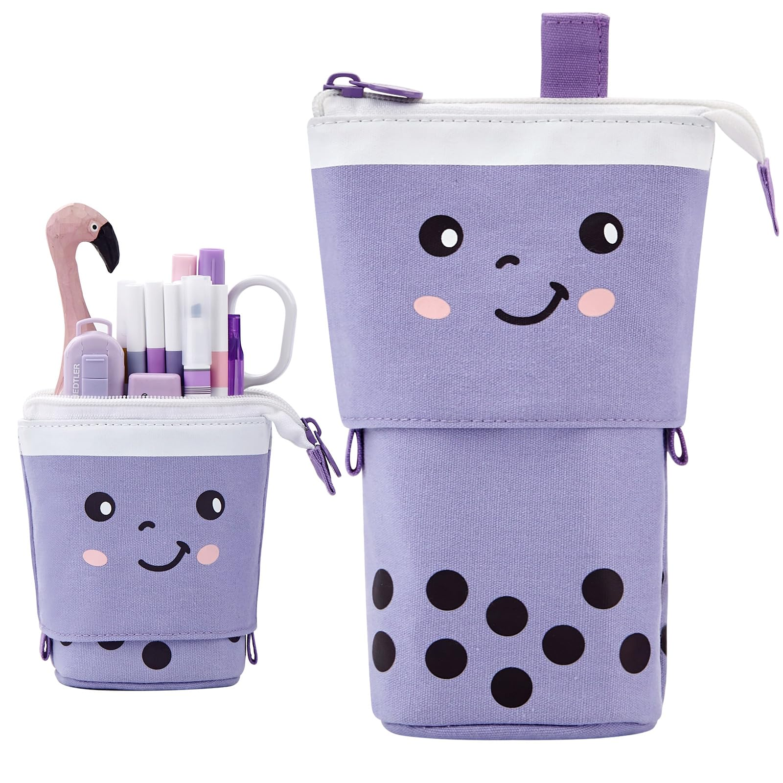 Purple Expandable Pencil Case