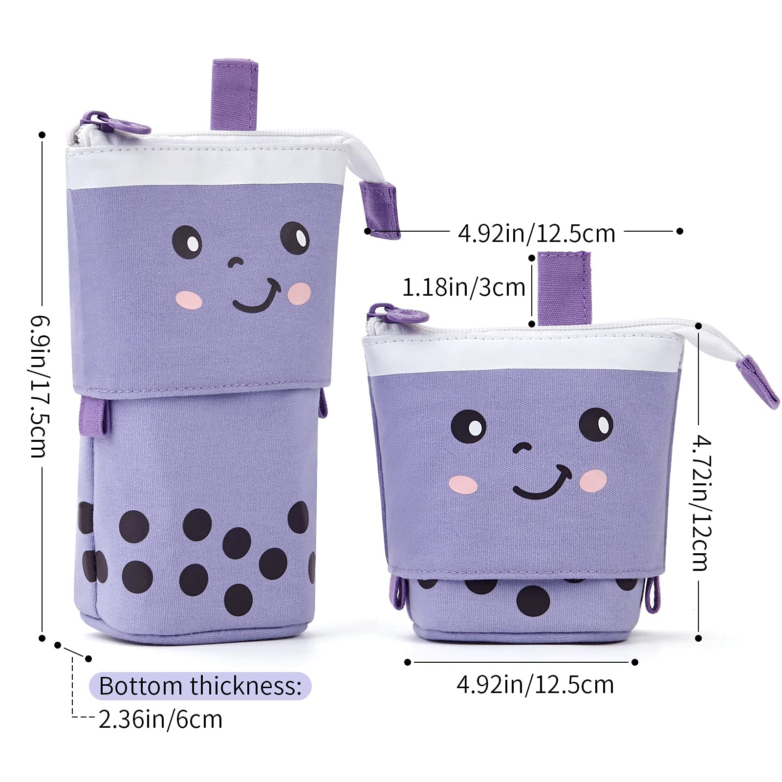 Purple Expandable Pencil Case