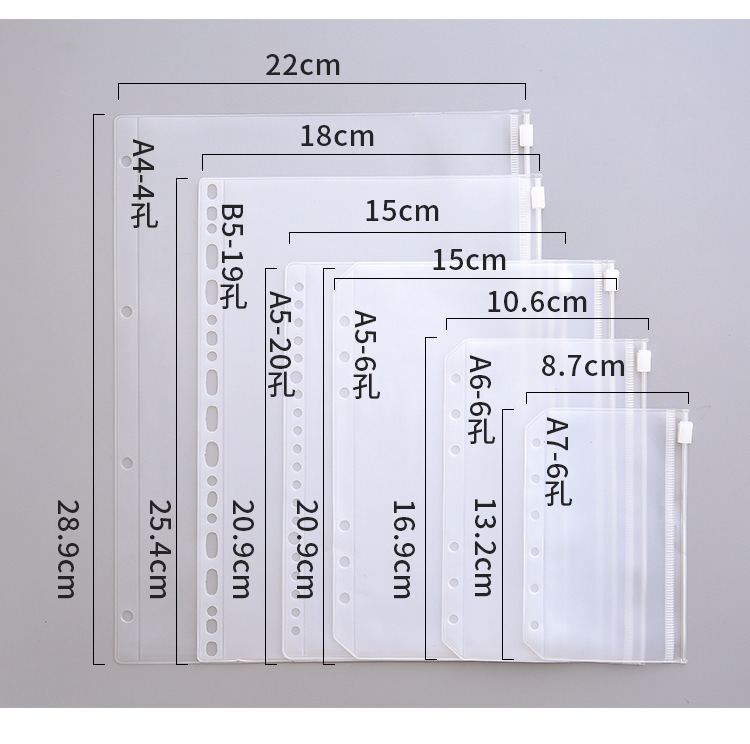 Transparent zipper Pouches