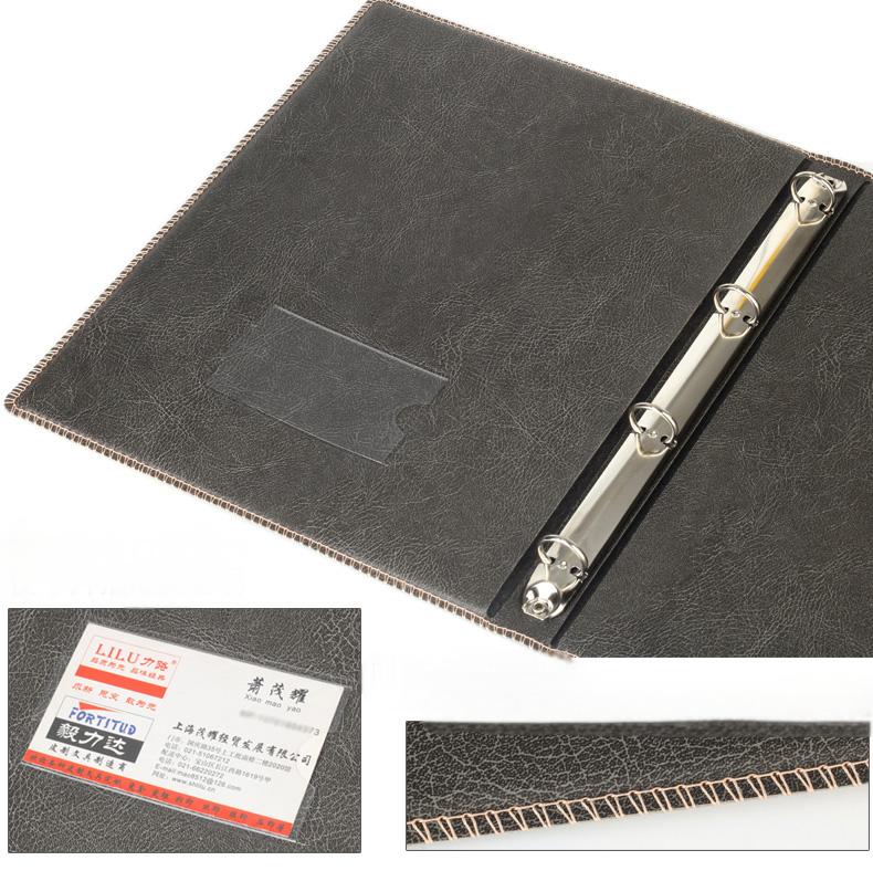 Leather 4-O Ring Binder