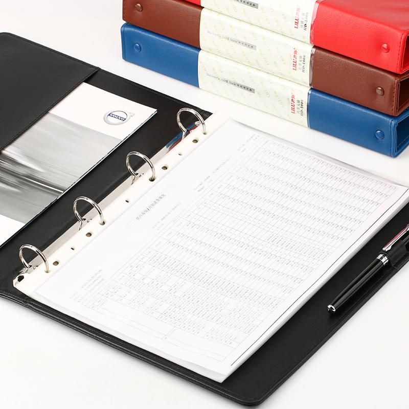 Leather 4-O Ring Binder