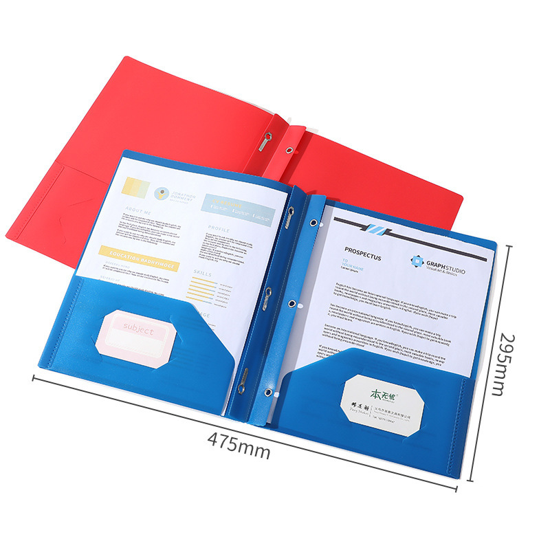 A4 plastic Prong Folder