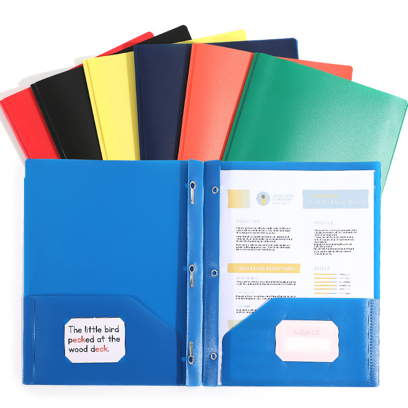 A4 plastic Prong Folder