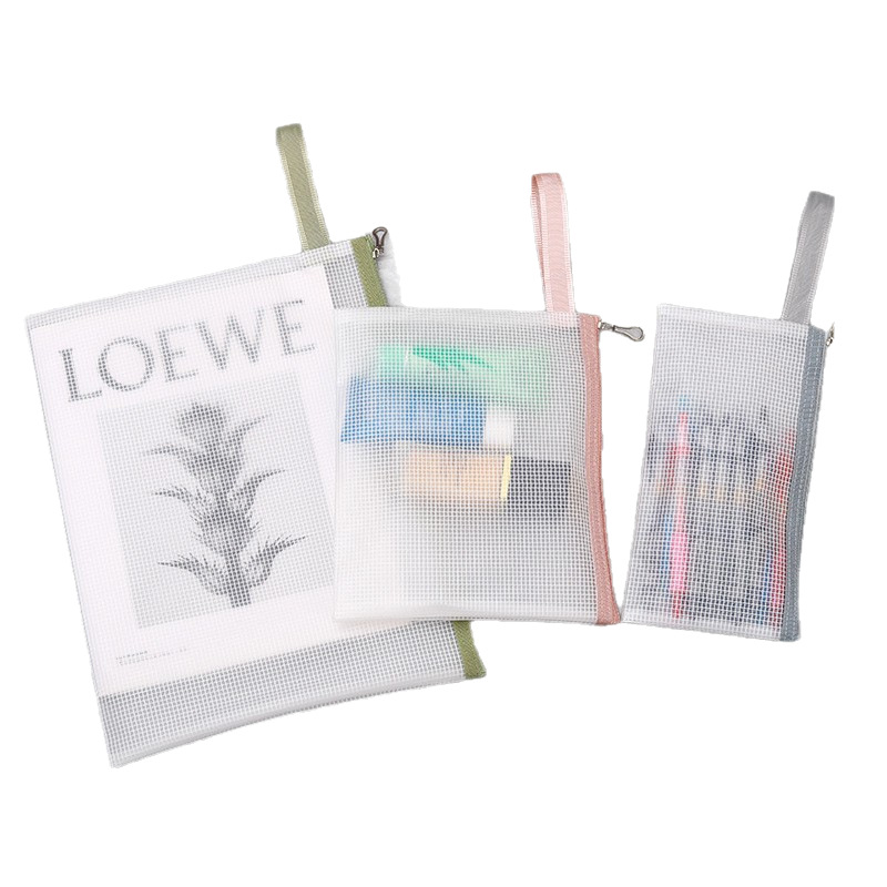 EVA Mesh Zipper Storage Pouch 