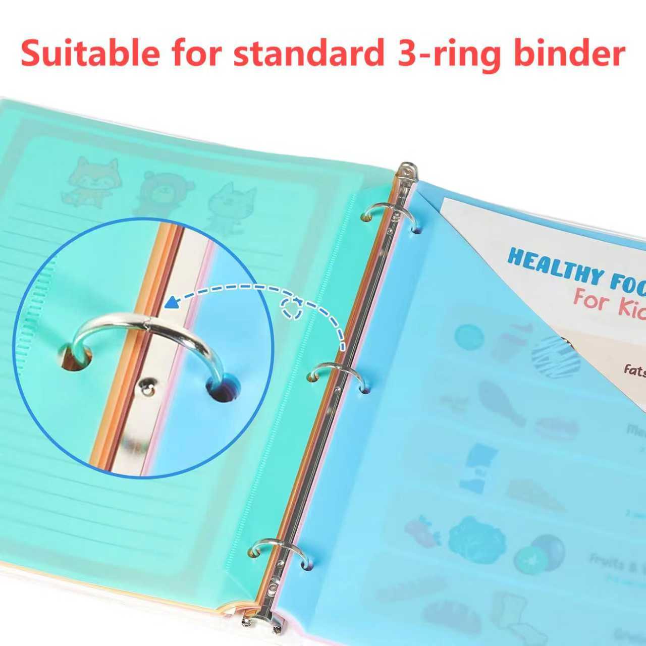 8-Pack Colorful Binder Dividers with Tabs