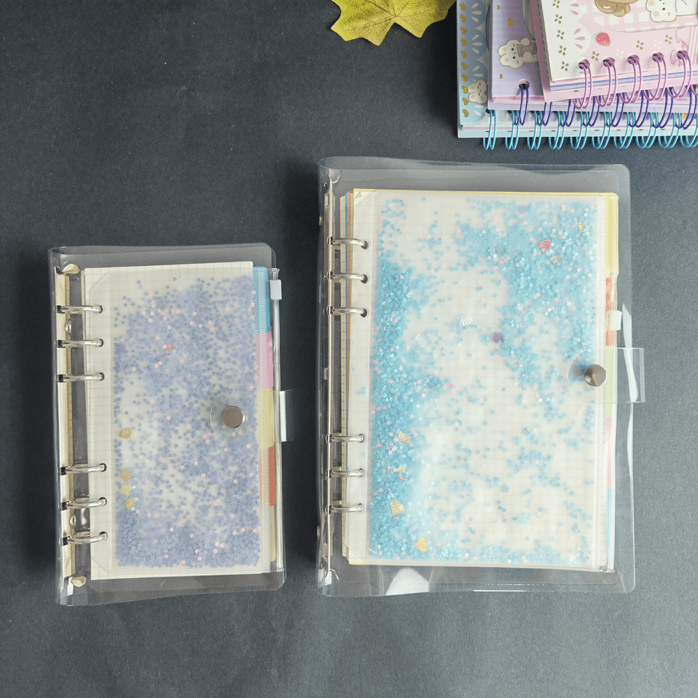 Glitter Zipper Binder Pouches