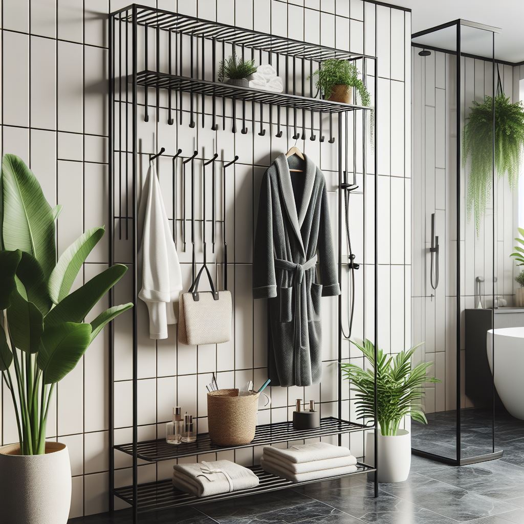 Modern Metal Bathroom Organizer