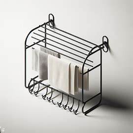 Wall-Mounted Iron Rack
