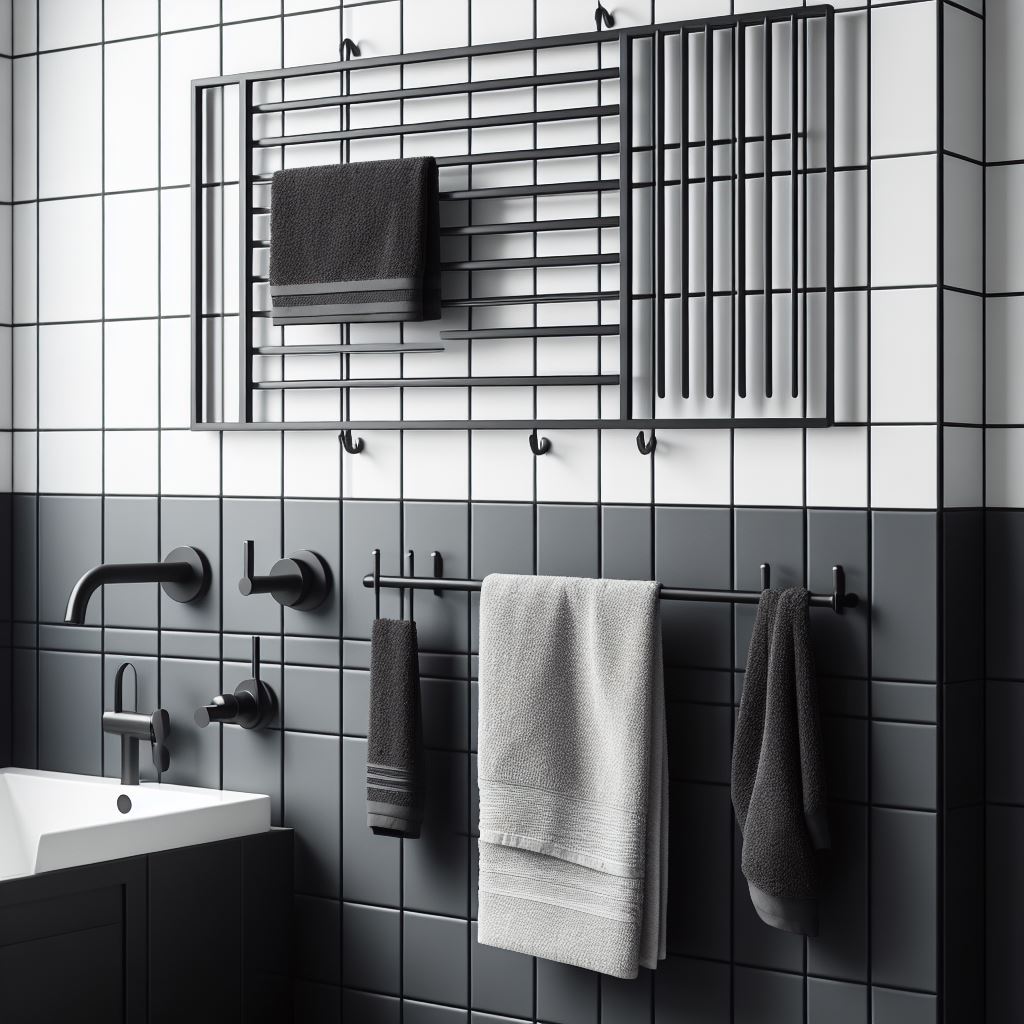 Modern Towel Rack Set