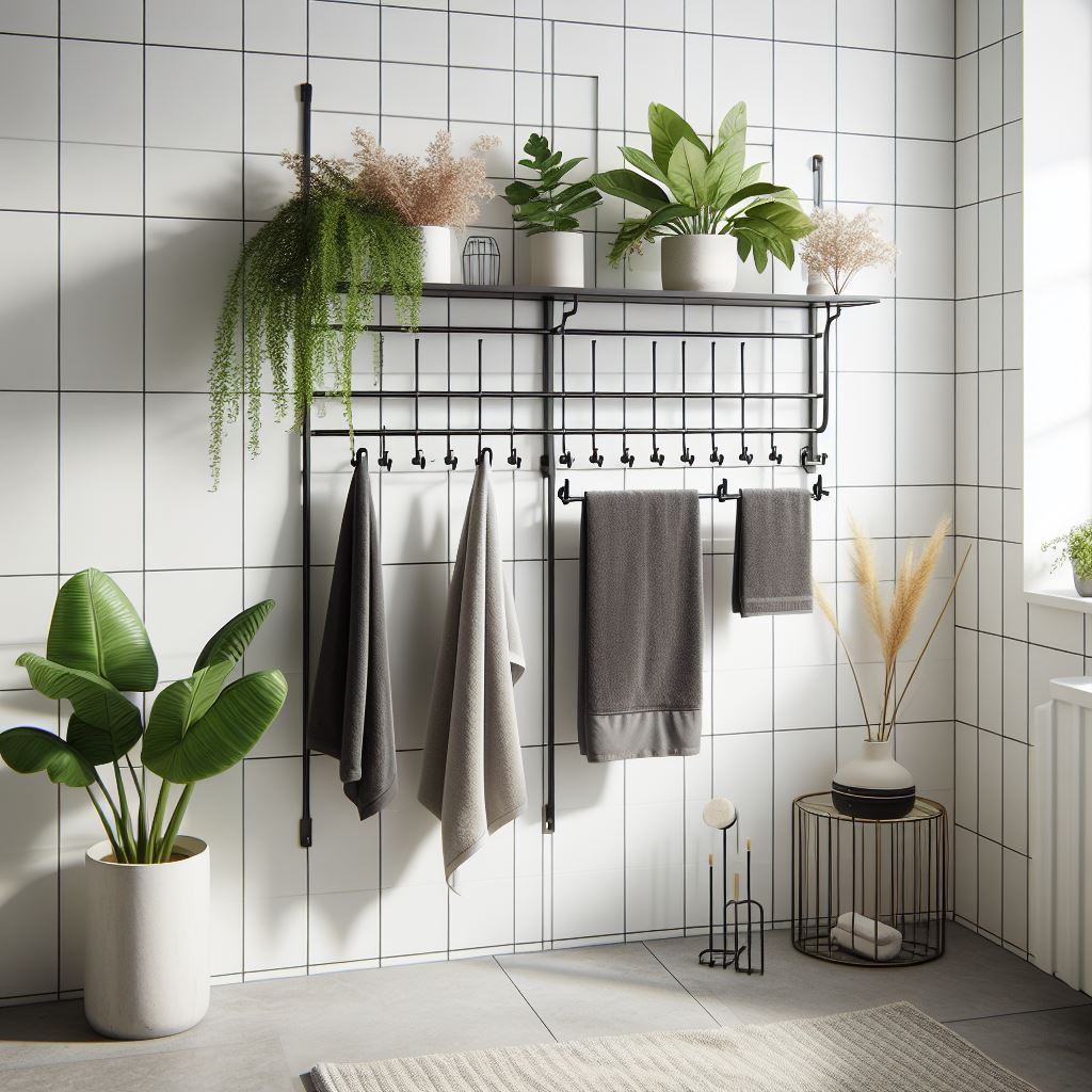 Wall-Mounted Towel Rack