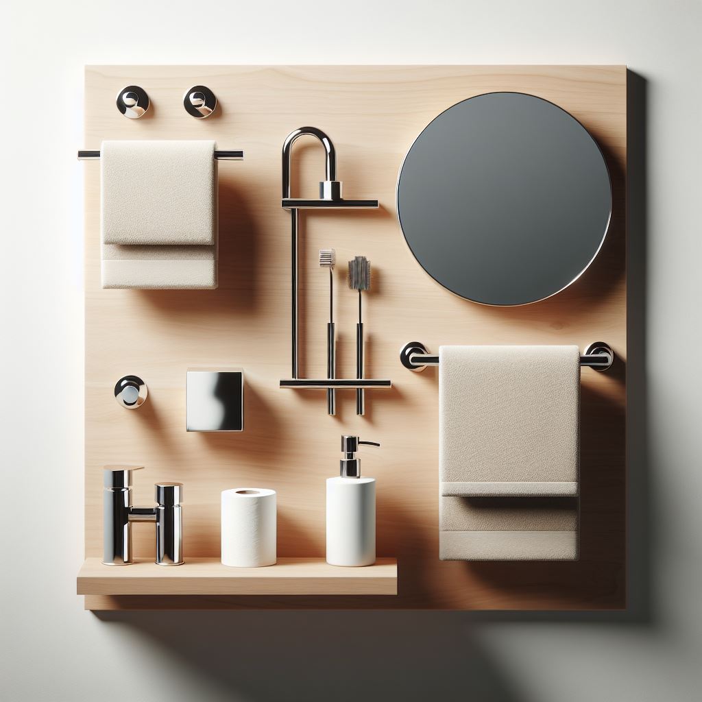 Modern Bathroom Accessory Set