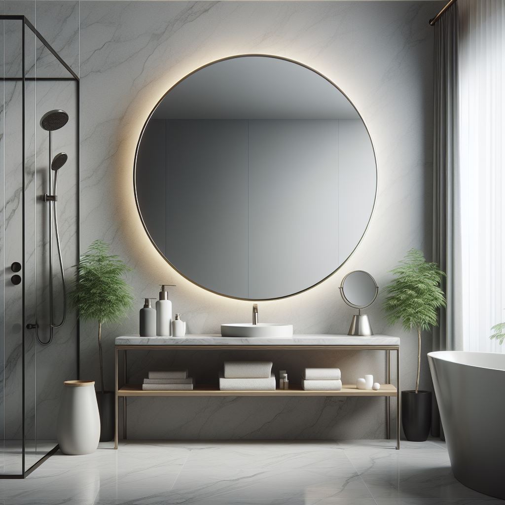 Round LED Backlit Mirror