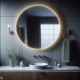 LED Backlit Round Mirror