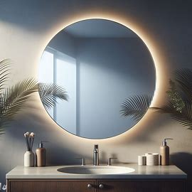 LED Backlit Round Mirror