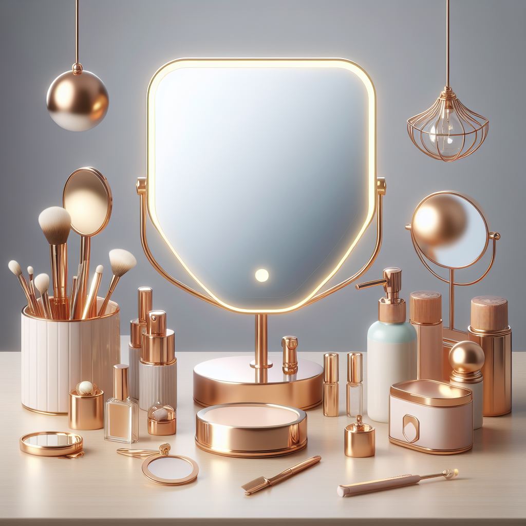Illuminated Makeup Mirror Set
