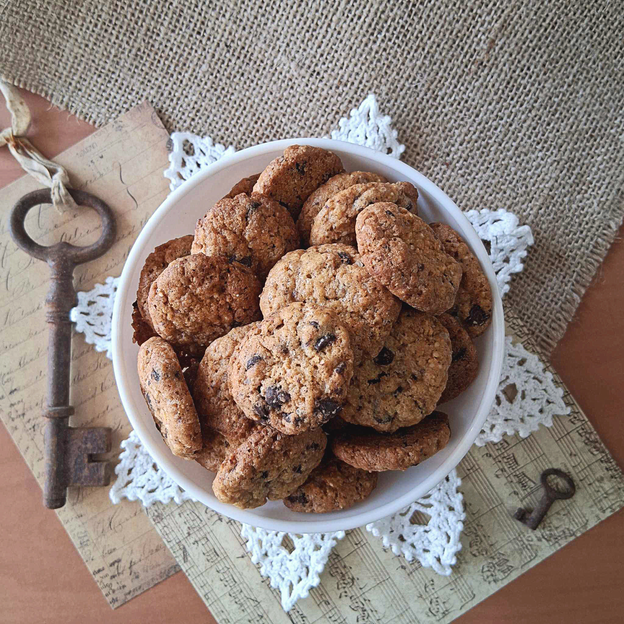Sablé façon cookies chocolat-noisette