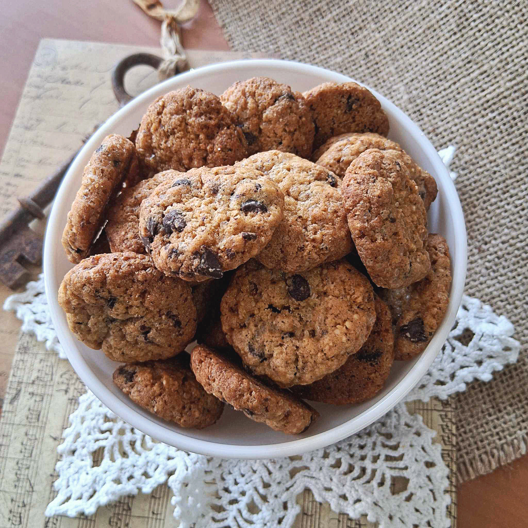 Sablé façon cookies chocolat-noisette