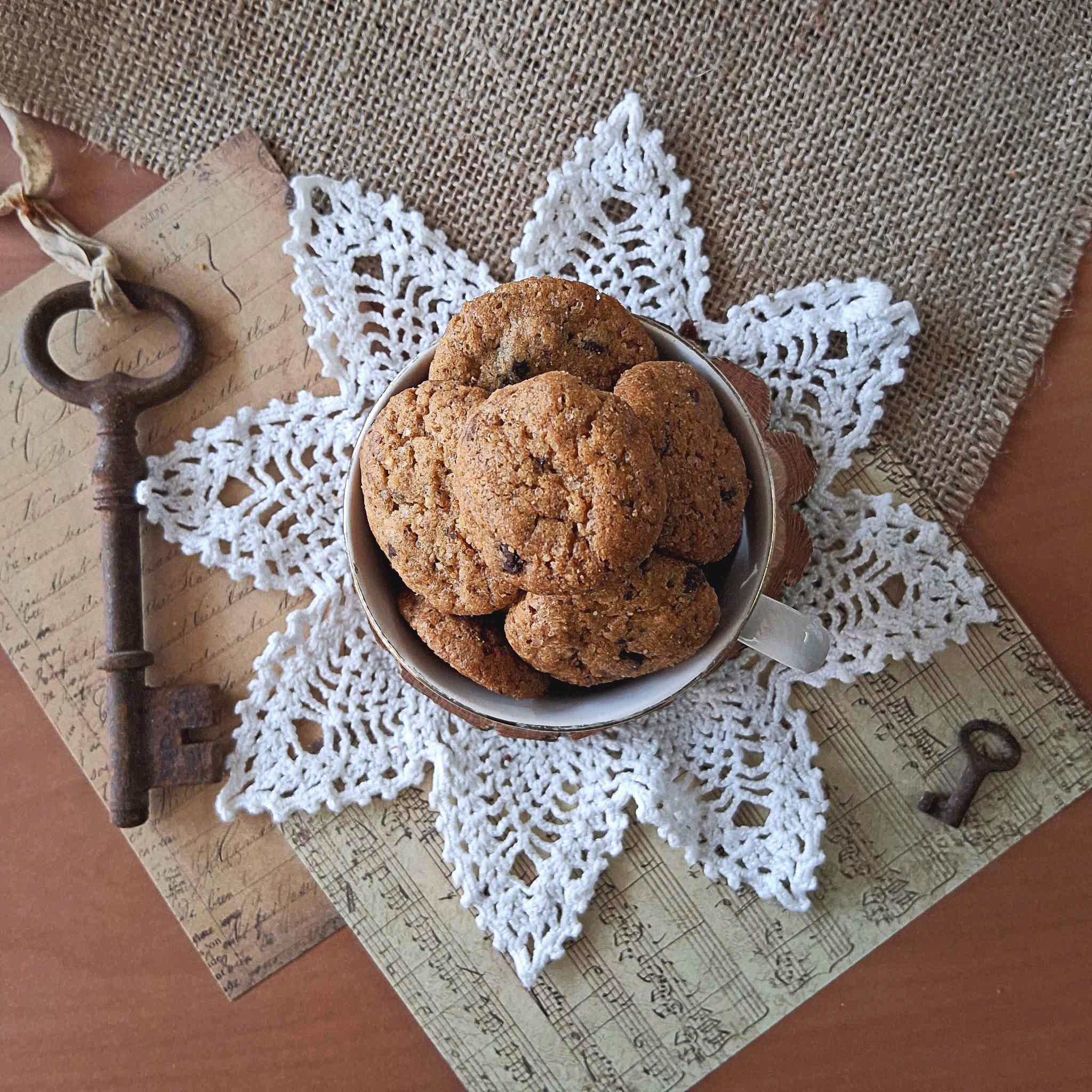 Sablé façon cookies chocolat-amande