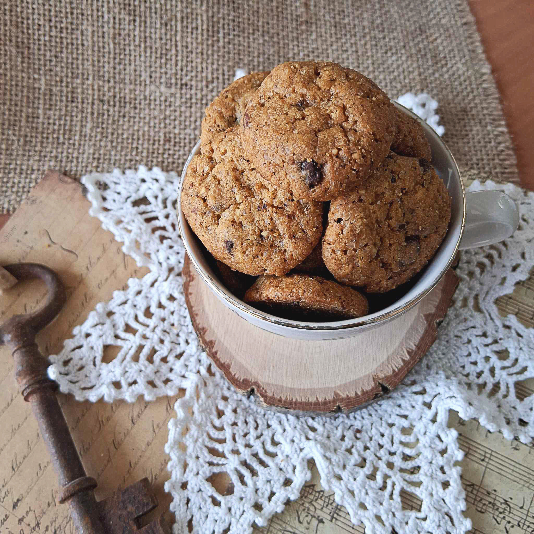 Sablé façon cookies chocolat-amande