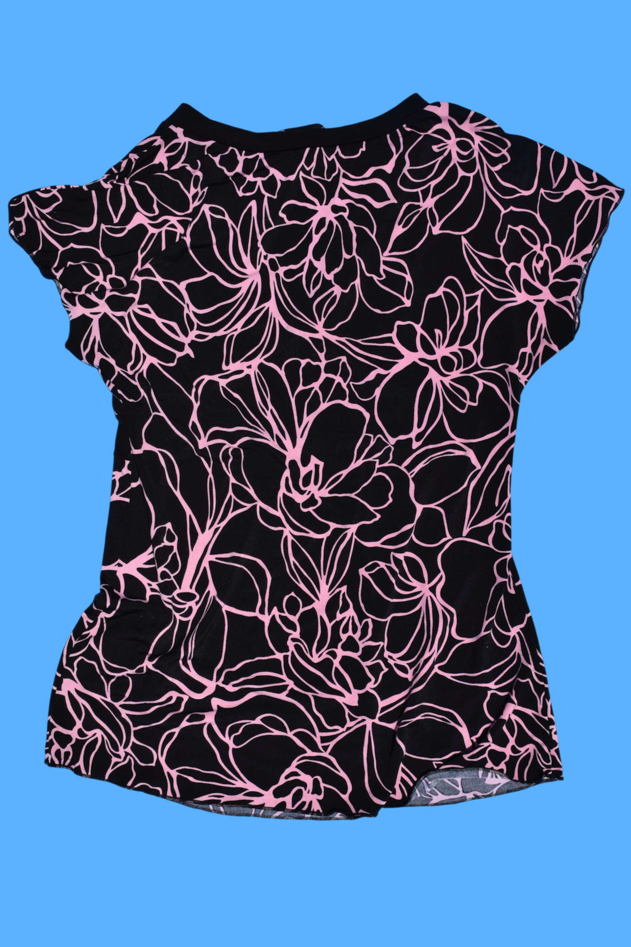 Y2k 2000s Whimsy Empire Waist V-Neck Blouse