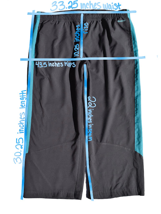 Reebok 2010s Athletic Capri Track Pants