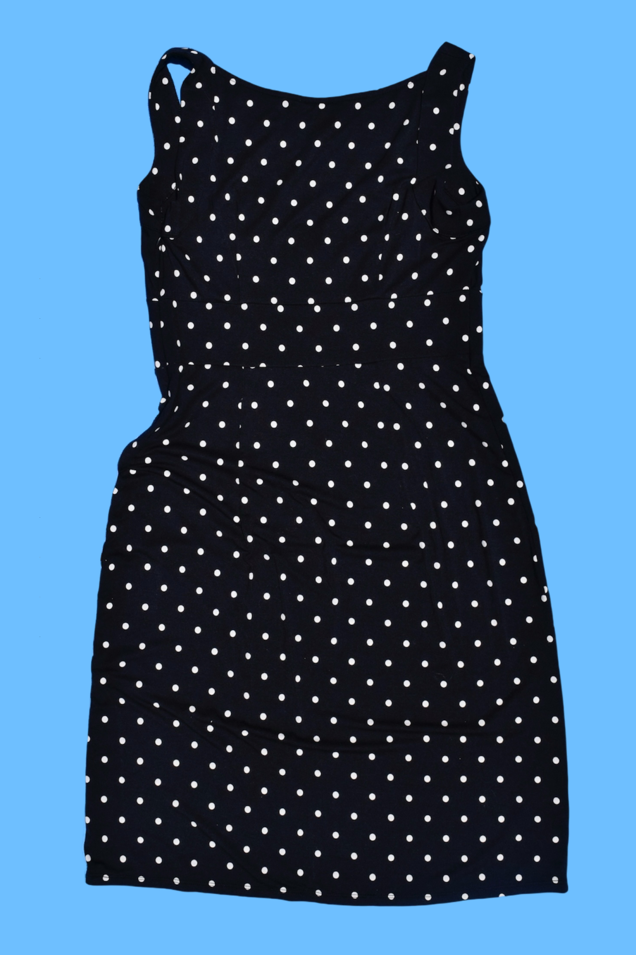 2010 LOFT Polka Dot Sleeveless Mini Dress 