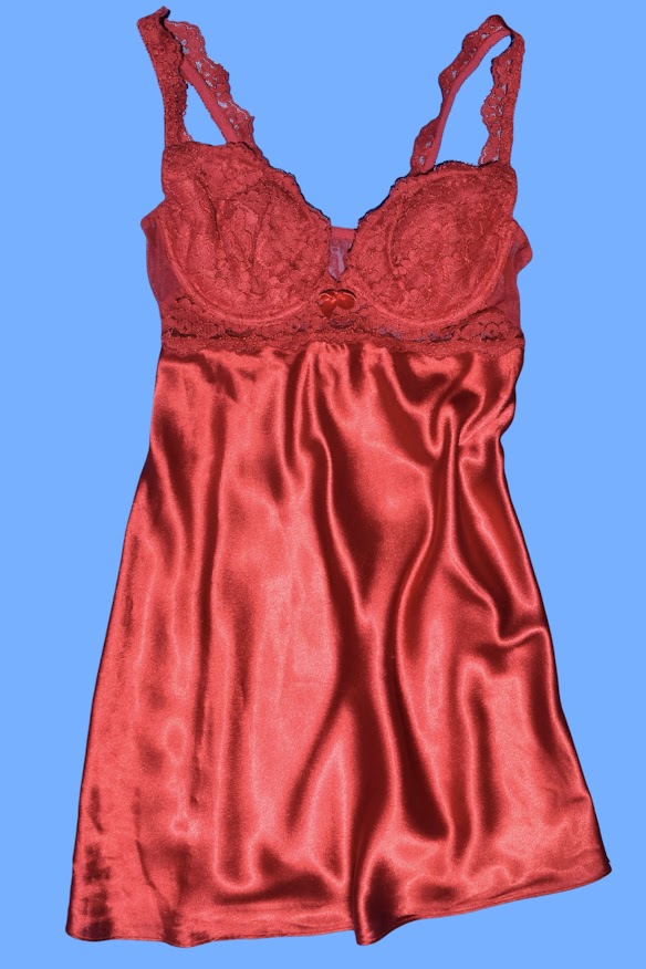 90s Vintage Victoria’s Secret Gold Label Red Slip Mini Dress