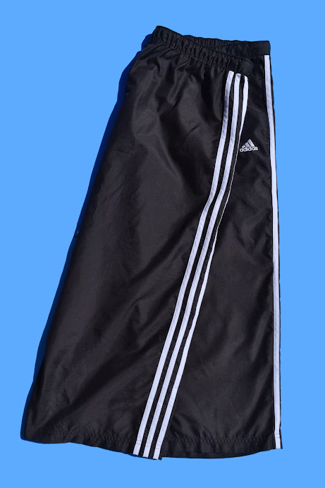2000s Athletic Adidas Black Sports Capris