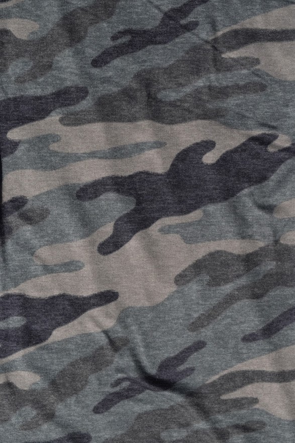 Camo Flare Pants Foldover Waist Pants