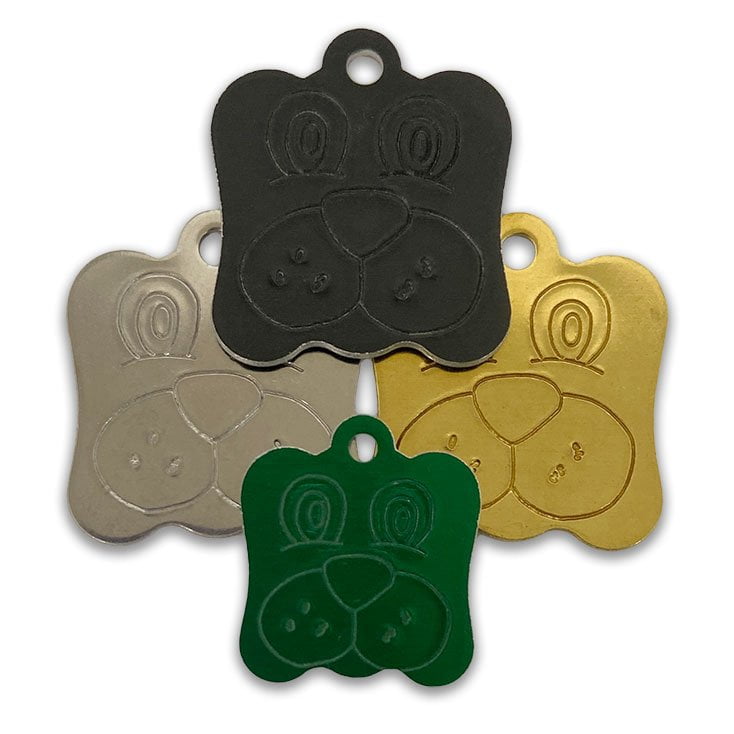 Pup Face Pet Identification Tags
