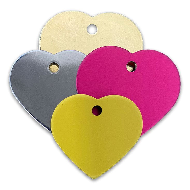 Heart Shaped Pet Identification Tags