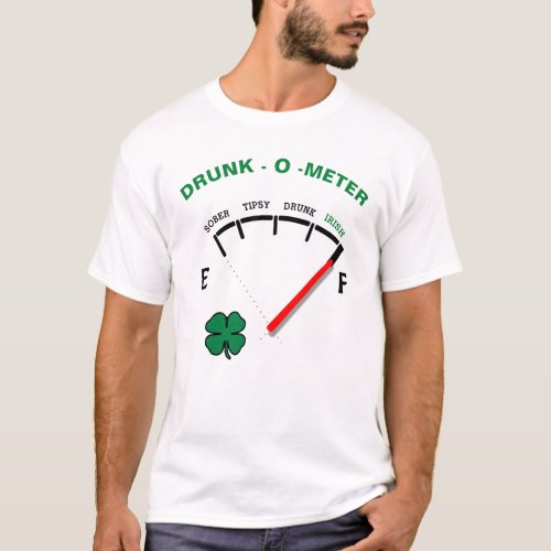 St. Patrick's Day Drunk-O-Meter T-Shirt
