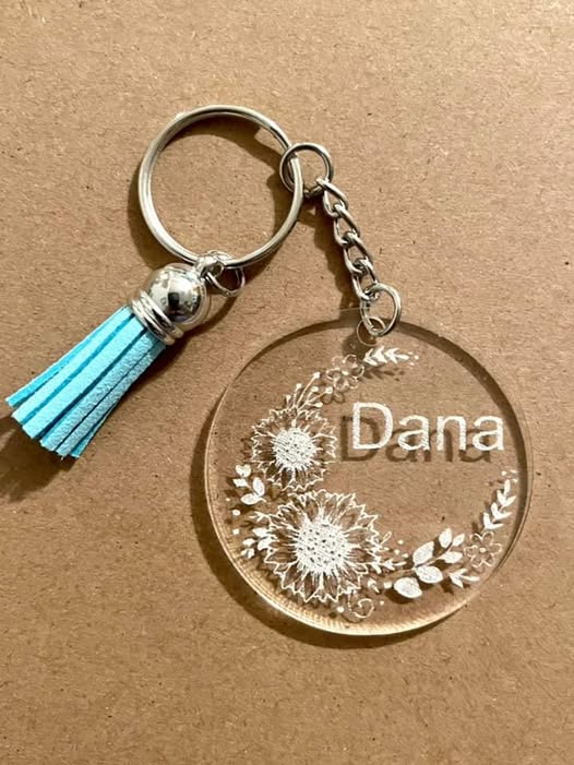 Custom Engraved Acrylic Keychain