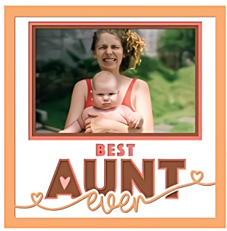 Photo Keepsake Shadow Box for Aunt or Uncle