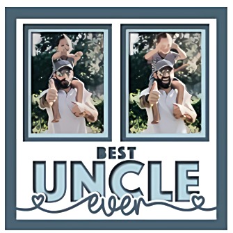 Photo Keepsake Shadow Box for Aunt or Uncle