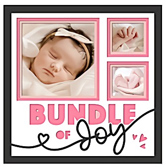 Photo Keepsake Shadow Box for Baby or Child