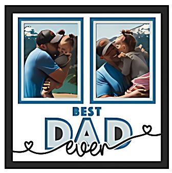 Photo Keepsake Shadow Box for Dad