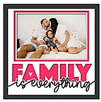 Photo Keepsake Shadow Box for Family