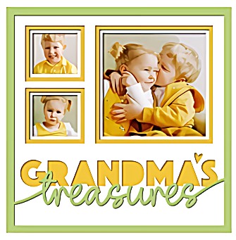 Photo Keepsake Shadow Box for Grandparents