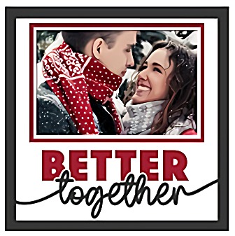 Photo Keepsake Shadow Box for Love & Couples