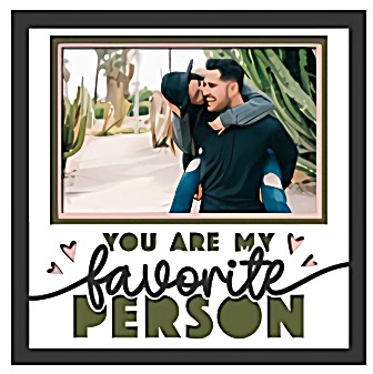Photo Keepsake Shadow Box for Love & Couples