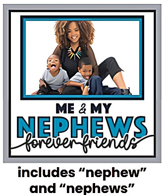 Photo Keepsake Shadow Box for Nieces, Nephews & Cousins