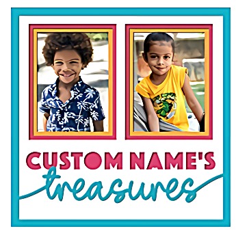 Photo Keepsake Shadow Box with Customized Names