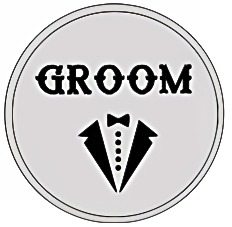Groom Button Pin