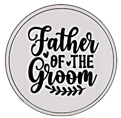 Father of the Groom Button Pin