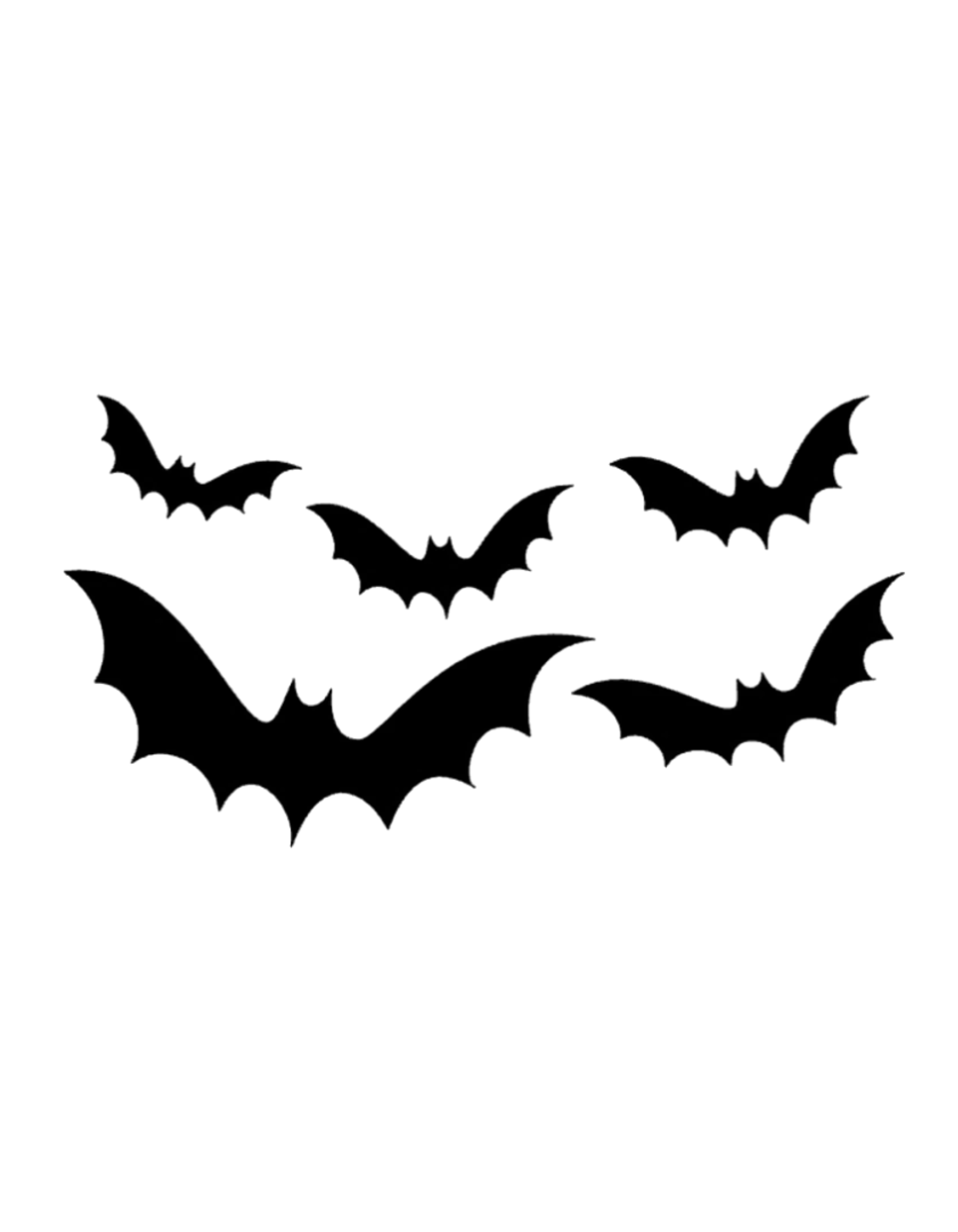 Flying Bats Window Decal