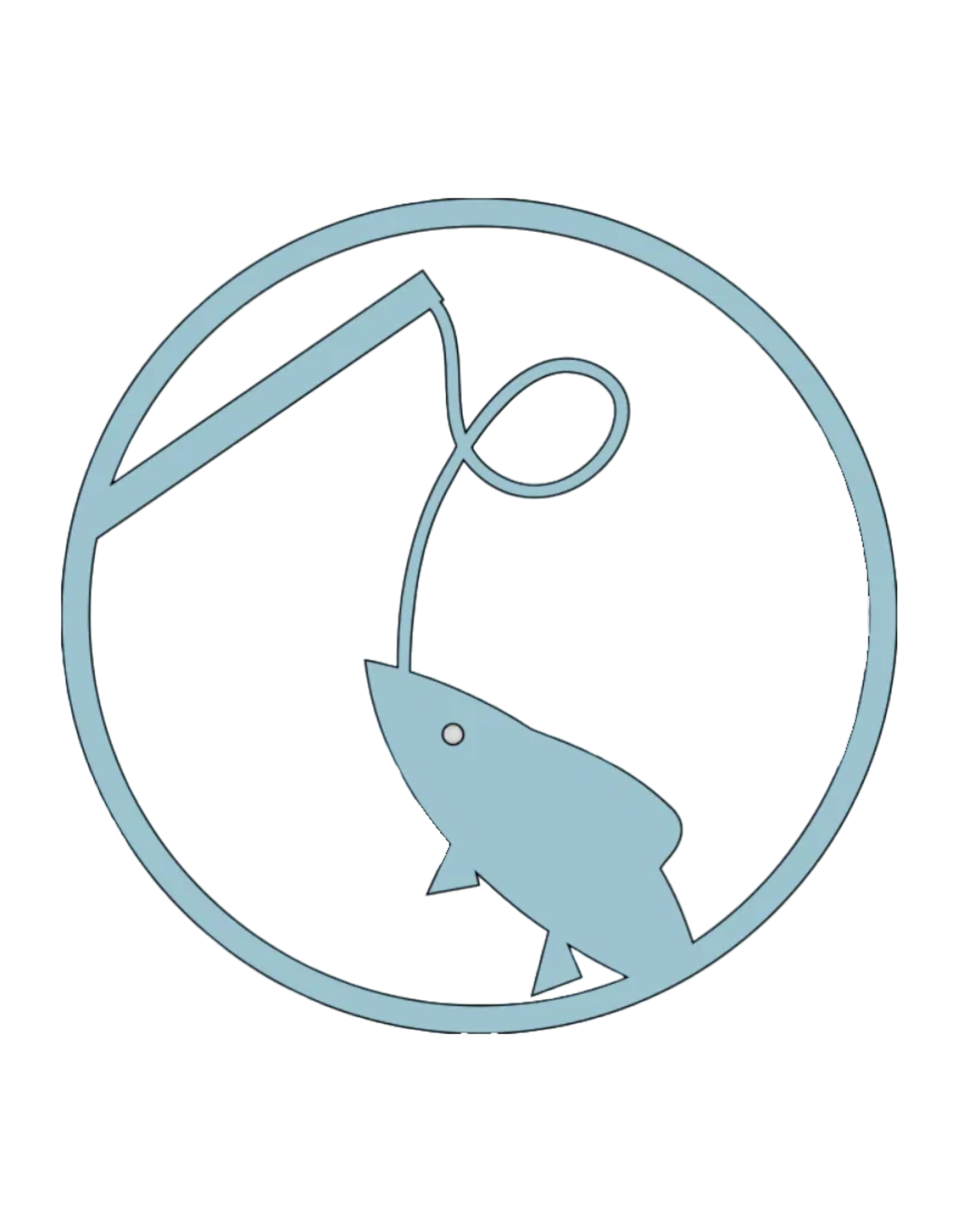Fish on a Hook Window Decal