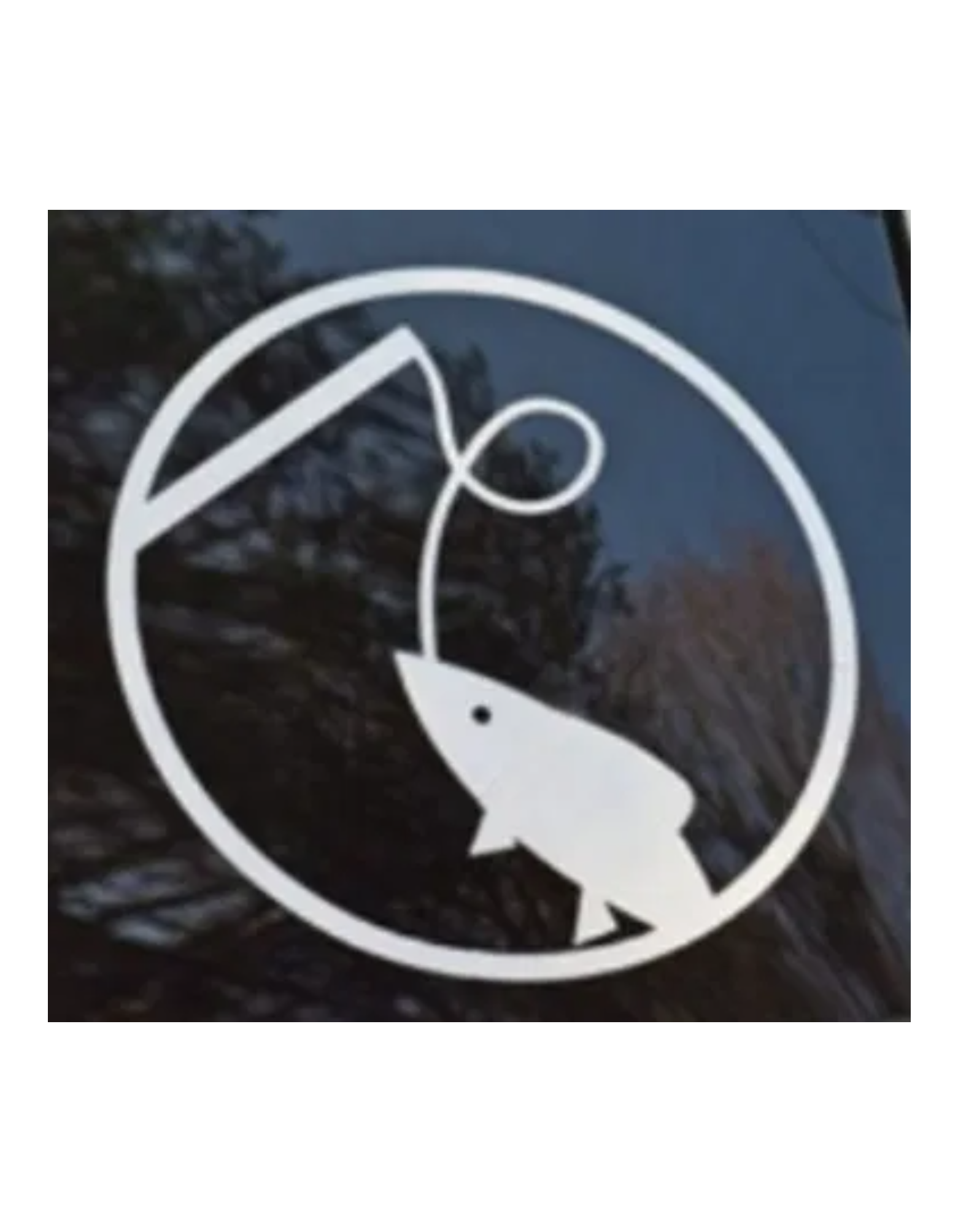 Fish on a Hook Window Decal